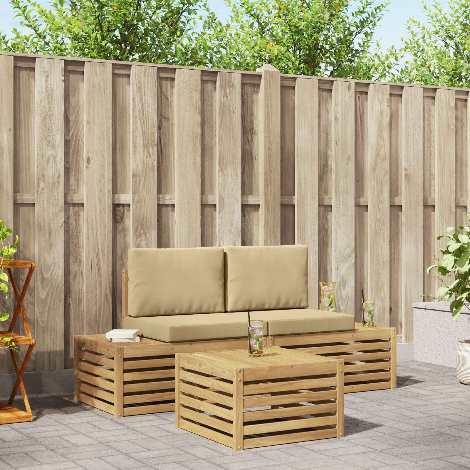 Outdoor-Sofagarnitur 4 Stück
