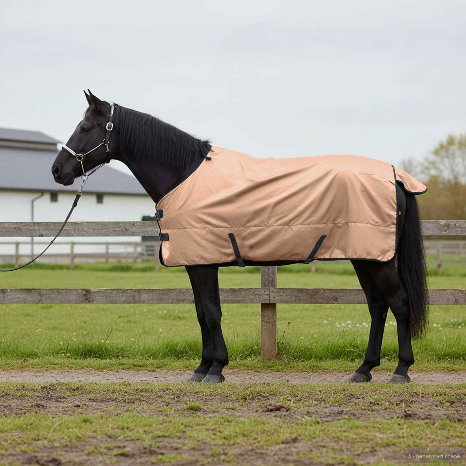 Pferdedecke Cappuccino 155 cm Polyester