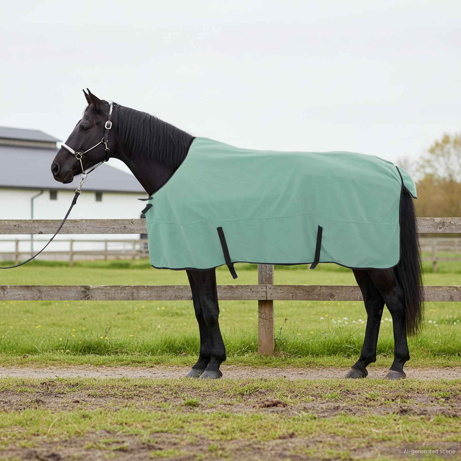 Pferdedecke Sondergrün 165 cm Polyester-Fleece