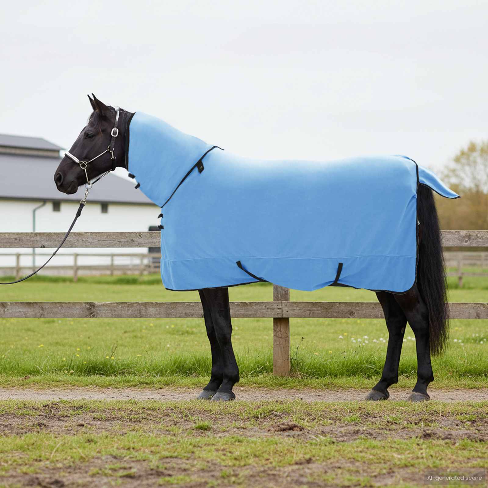 Pferdedecke Volles Aqua 155 cm Polyester-Fleece