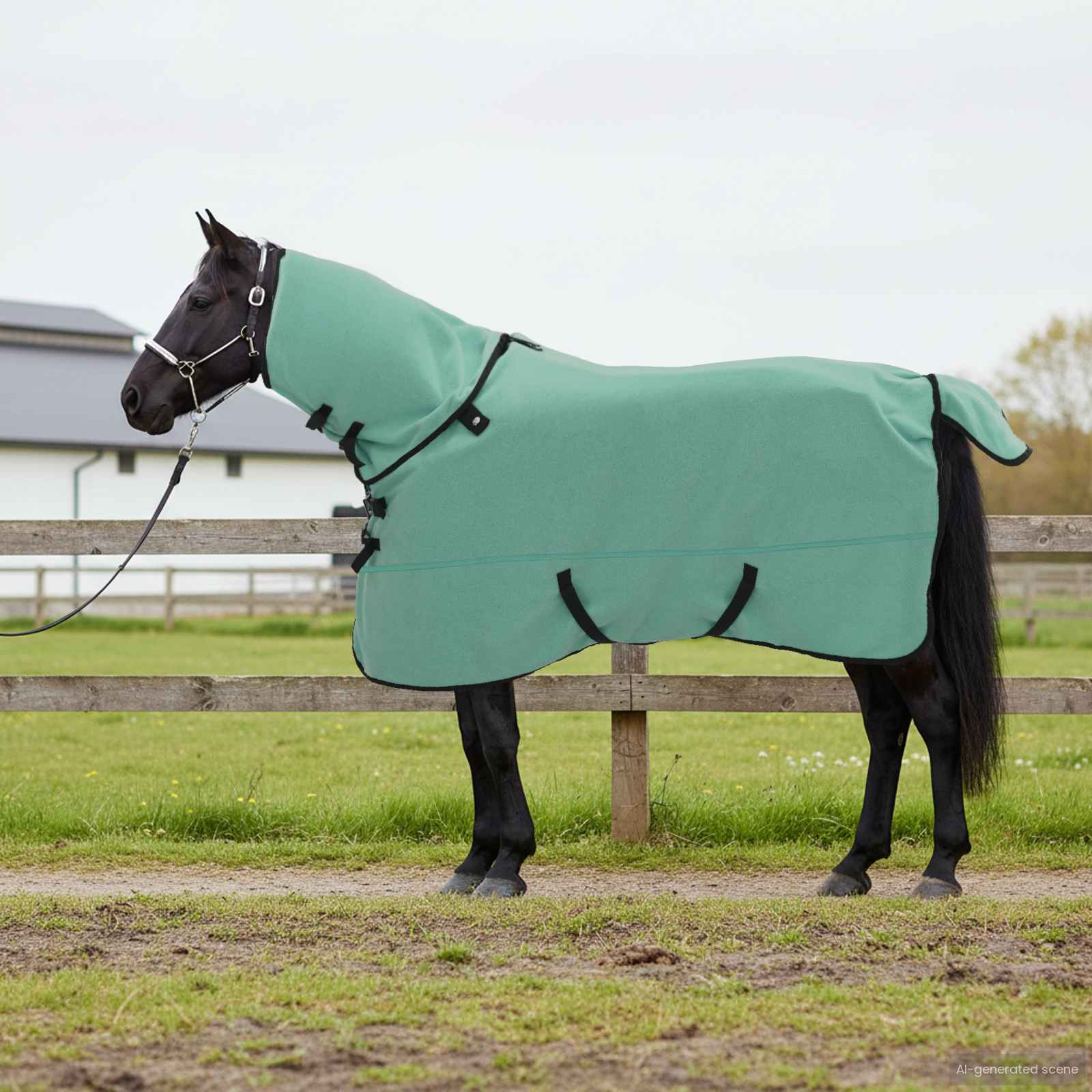 Pferdedecke Sondergrün 135 cm Polyester-Fleece
