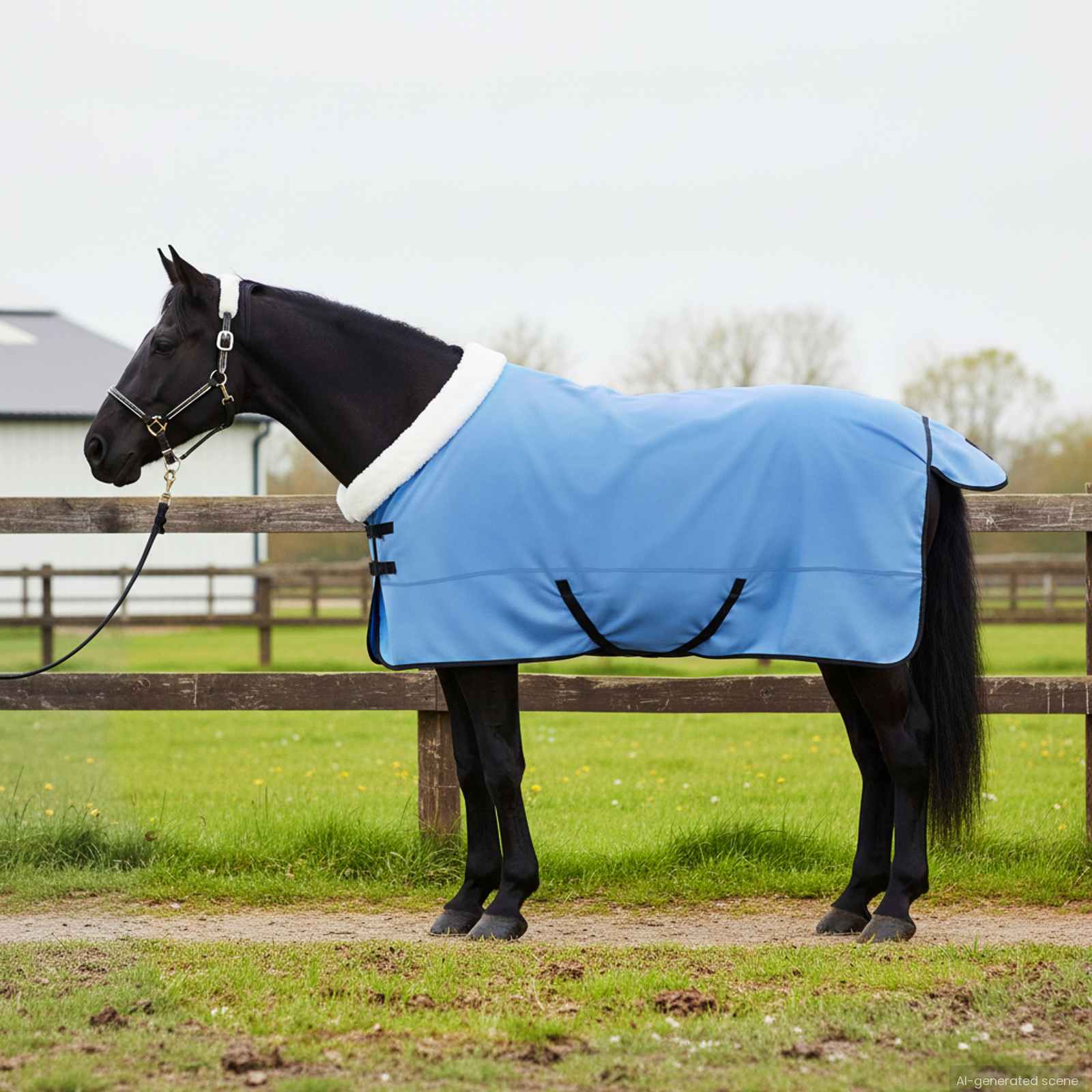 Pferdedecke Volles Aqua 165 cm Polarfleece