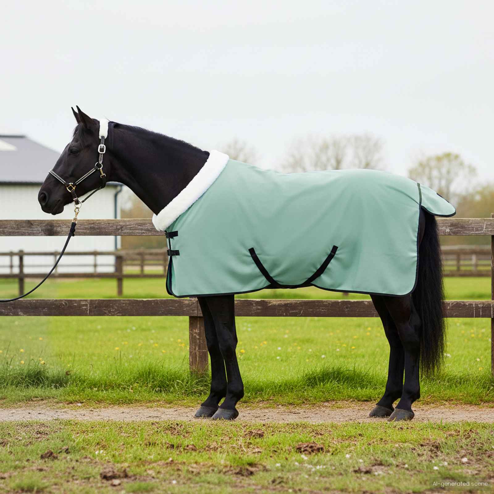 Pferdedecke Sondergrün 75 cm Polarfleece