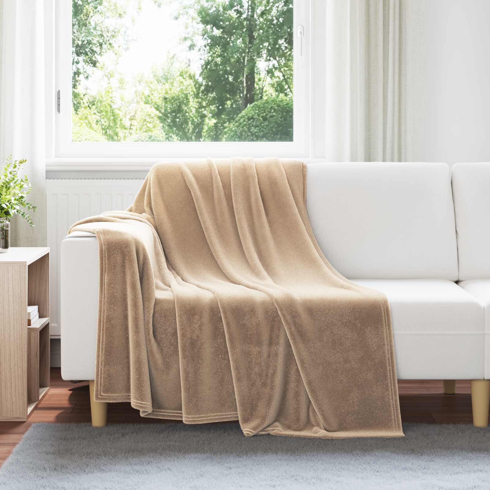 Wohndecken 6 stk. Kamel 150 x 200 cm 4.68 kg Fleece