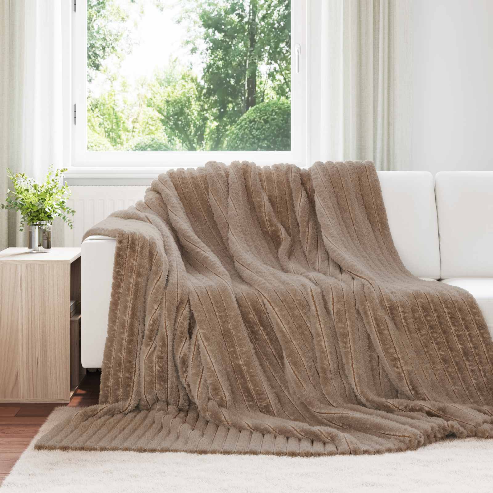 Wohndecke Kamel 270 x 240 cm 1.85 kg Fleece