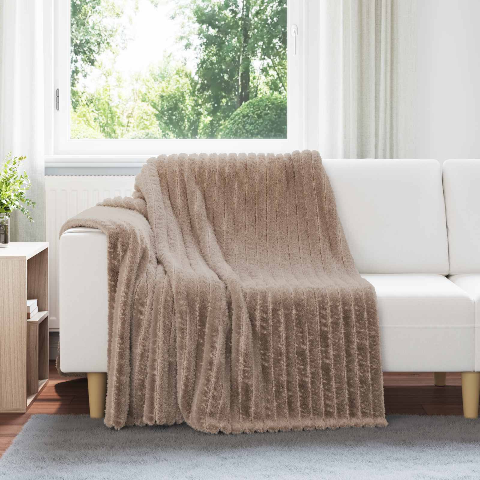 Wohndecken 6 stk. Kamel 200 x 150 cm 4.75 kg Fleece