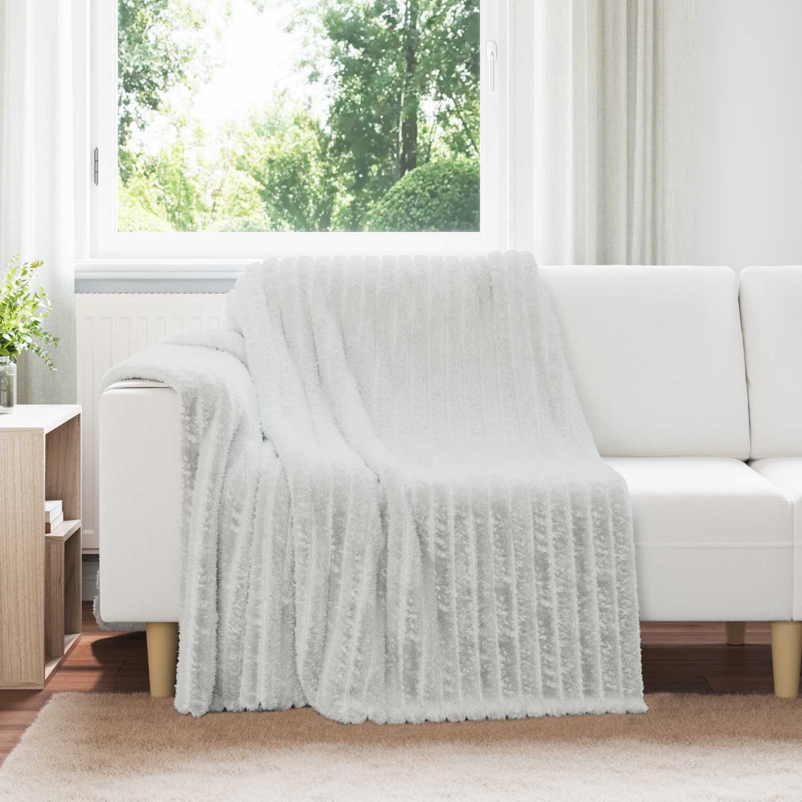 Wohndecken 6 stk. Grau 200 x 150 cm 4.75 kg Fleece