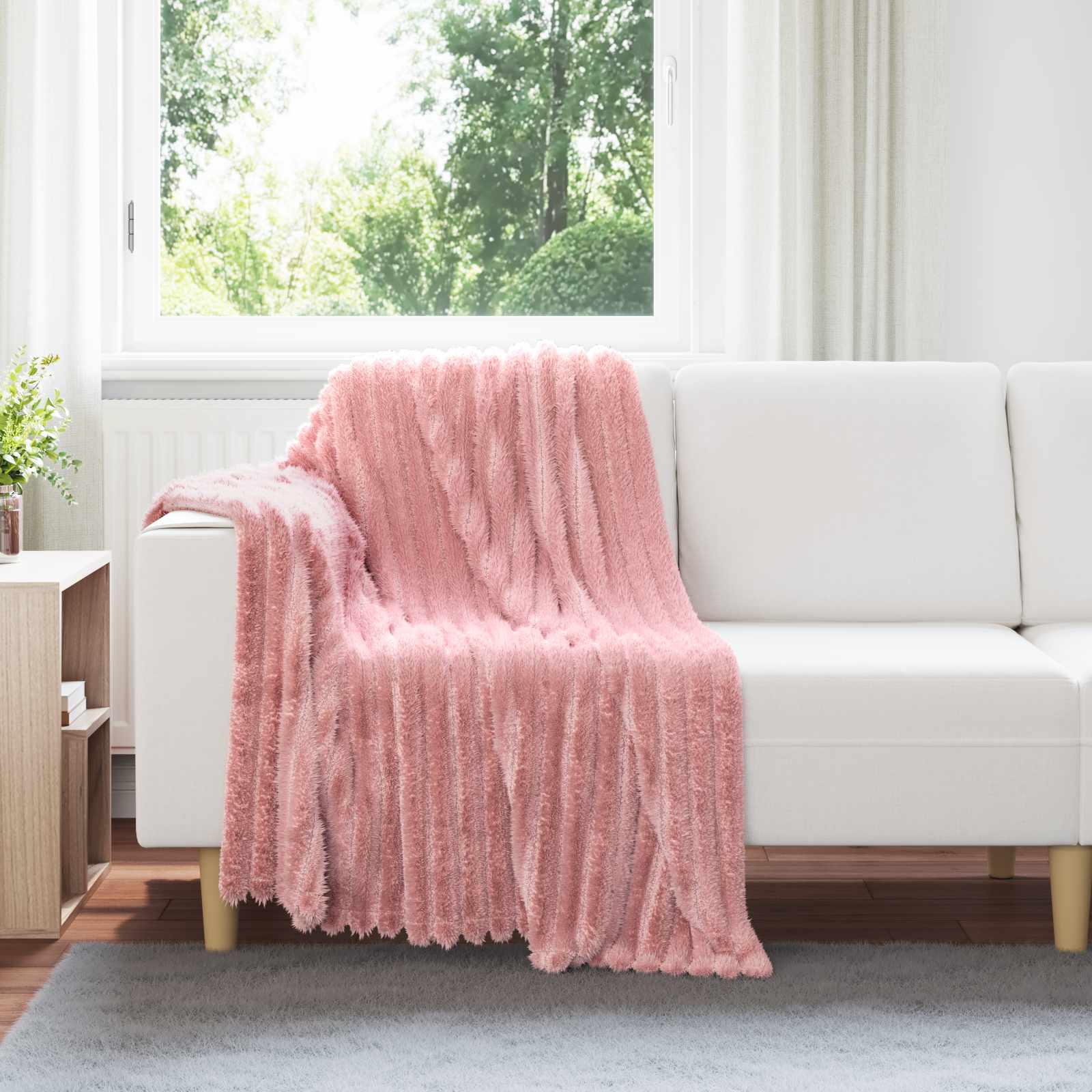 Wohndecken 6 stk. Rosa 95 x 220 cm 2.85 kg Fleece