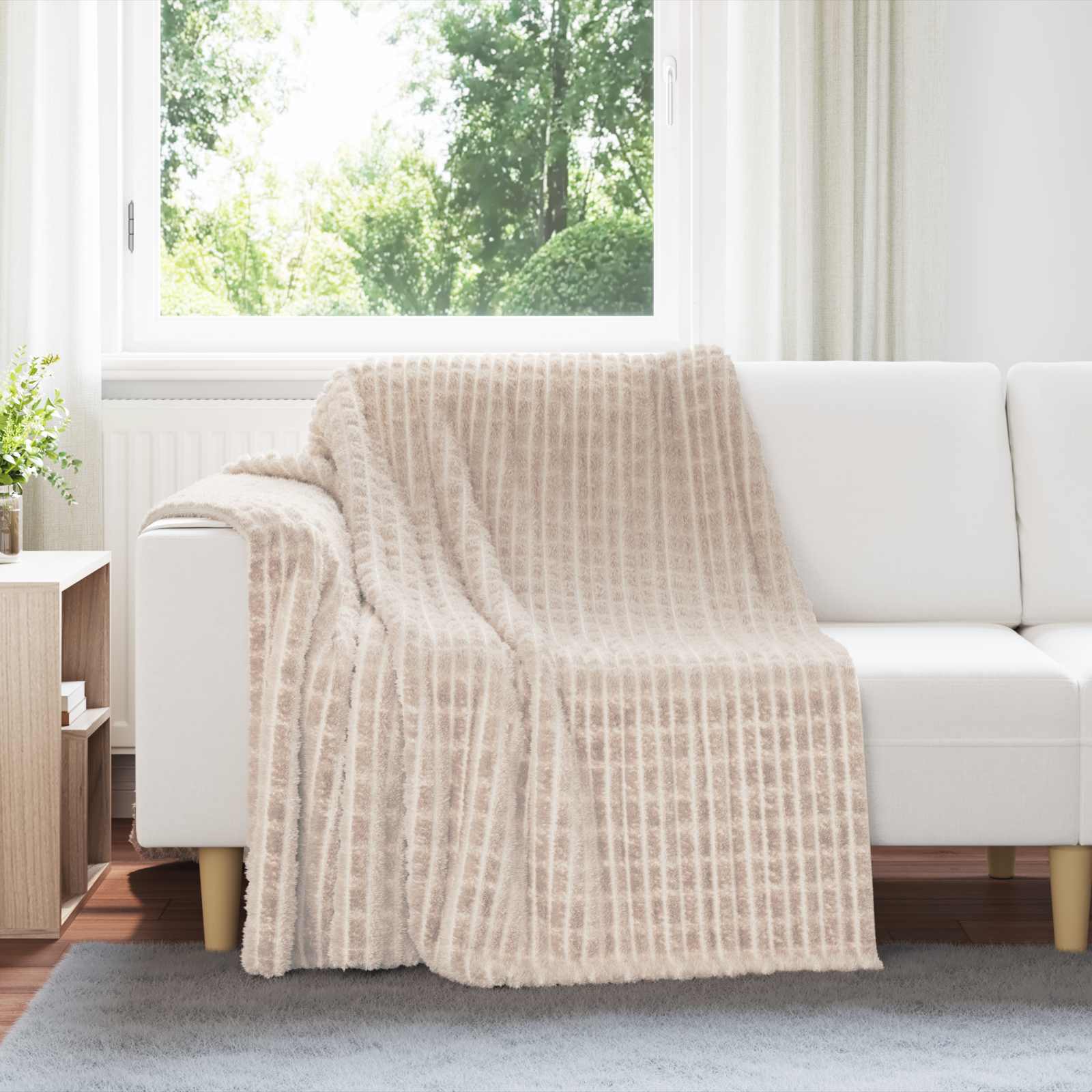 Wohndecken 6 stk. Beige 200 x 150 cm 4.5 kg Fleece