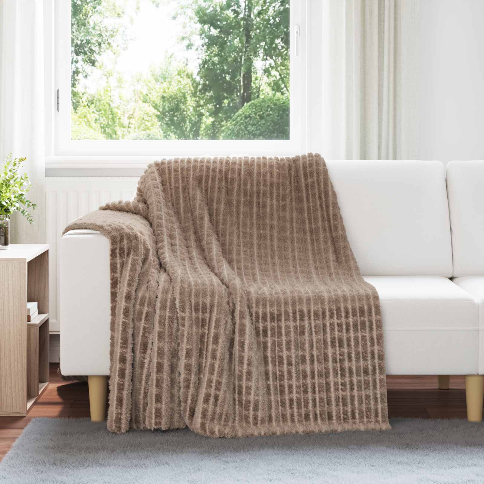 Wohndecken 6 stk. Kamel 200 x 150 cm 4.5 kg Fleece