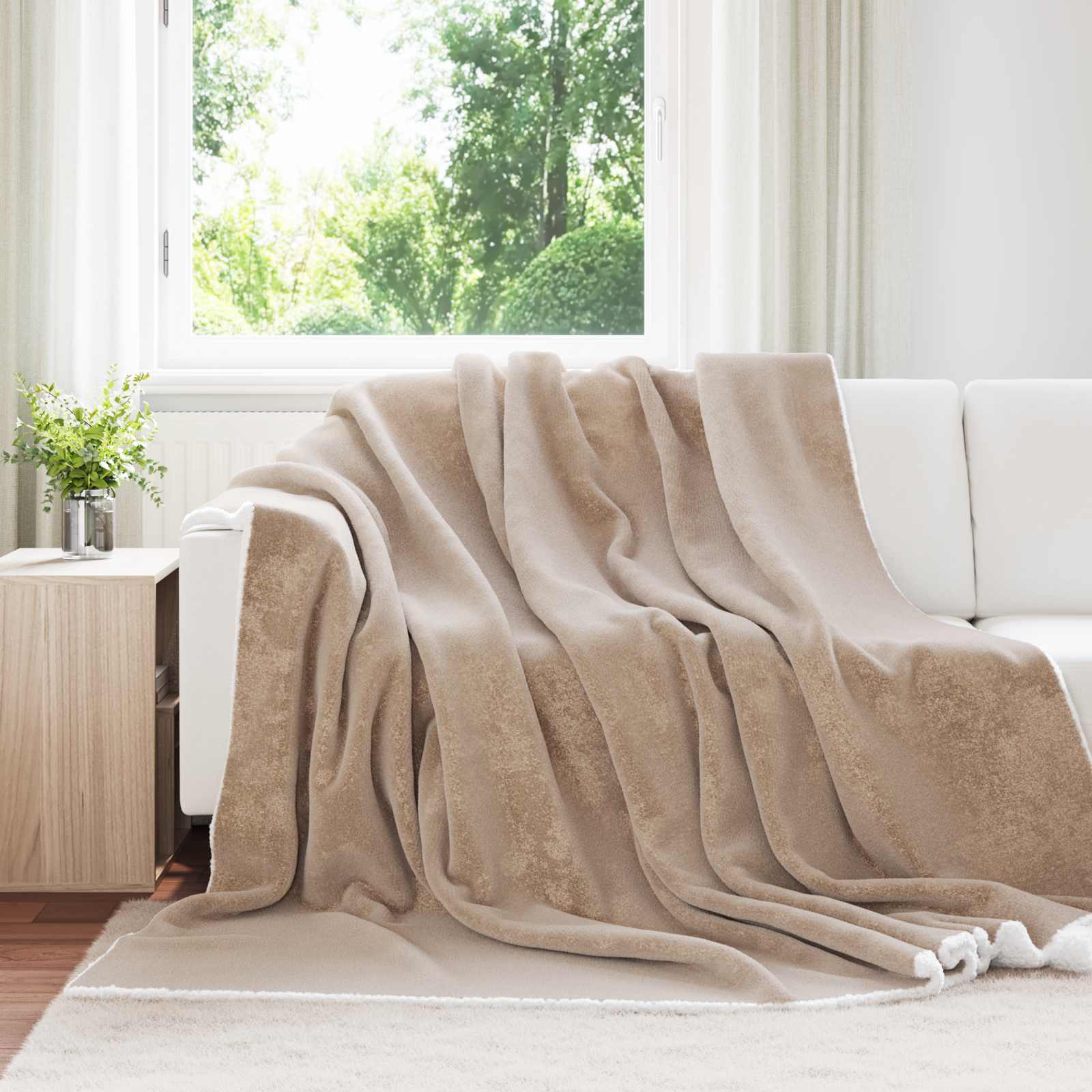 Wohndecke Kamel 220 x 240 cm 2.67 kg Fleece