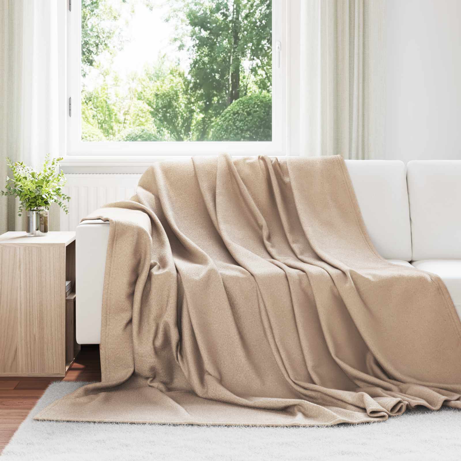 Wohndecken 6 stk. Kamel 270 x 240 cm 5.08 kg Fleece