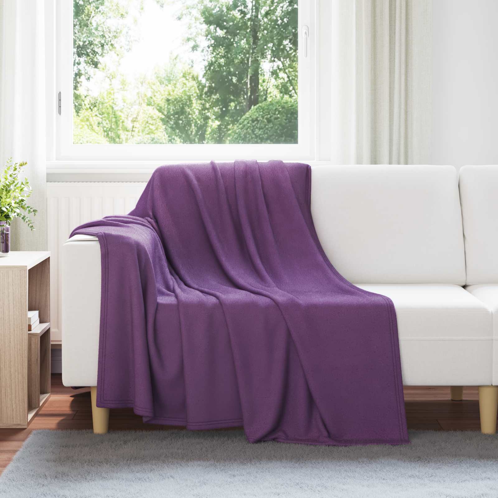 Wohndecken 6 stk. Lila 200 x 150 cm 2.61 kg Fleece
