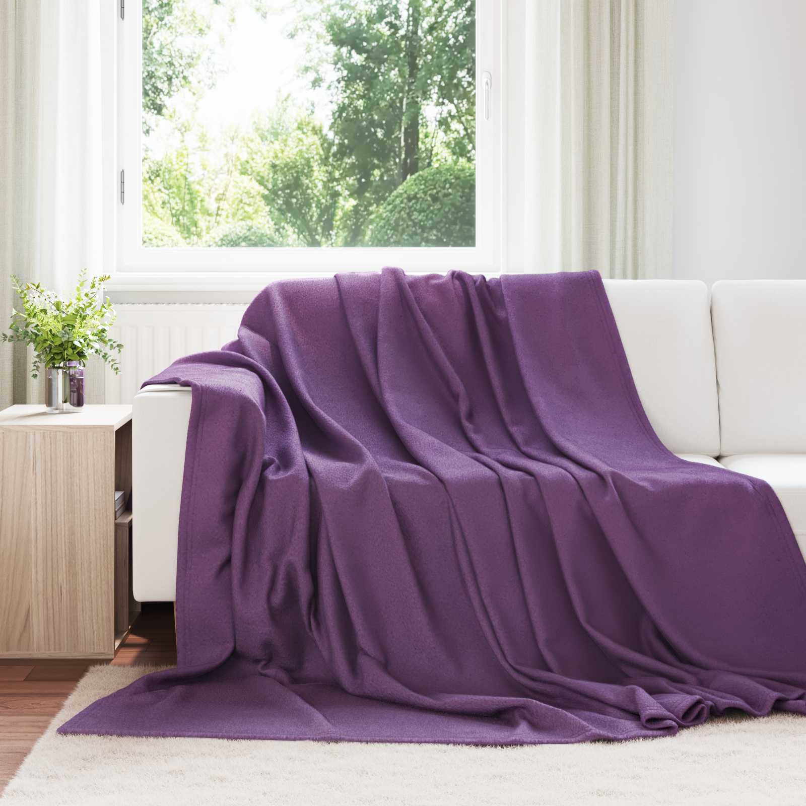 Wohndecken 6 stk. Lila 240 x 220 cm 4.28 kg Fleece