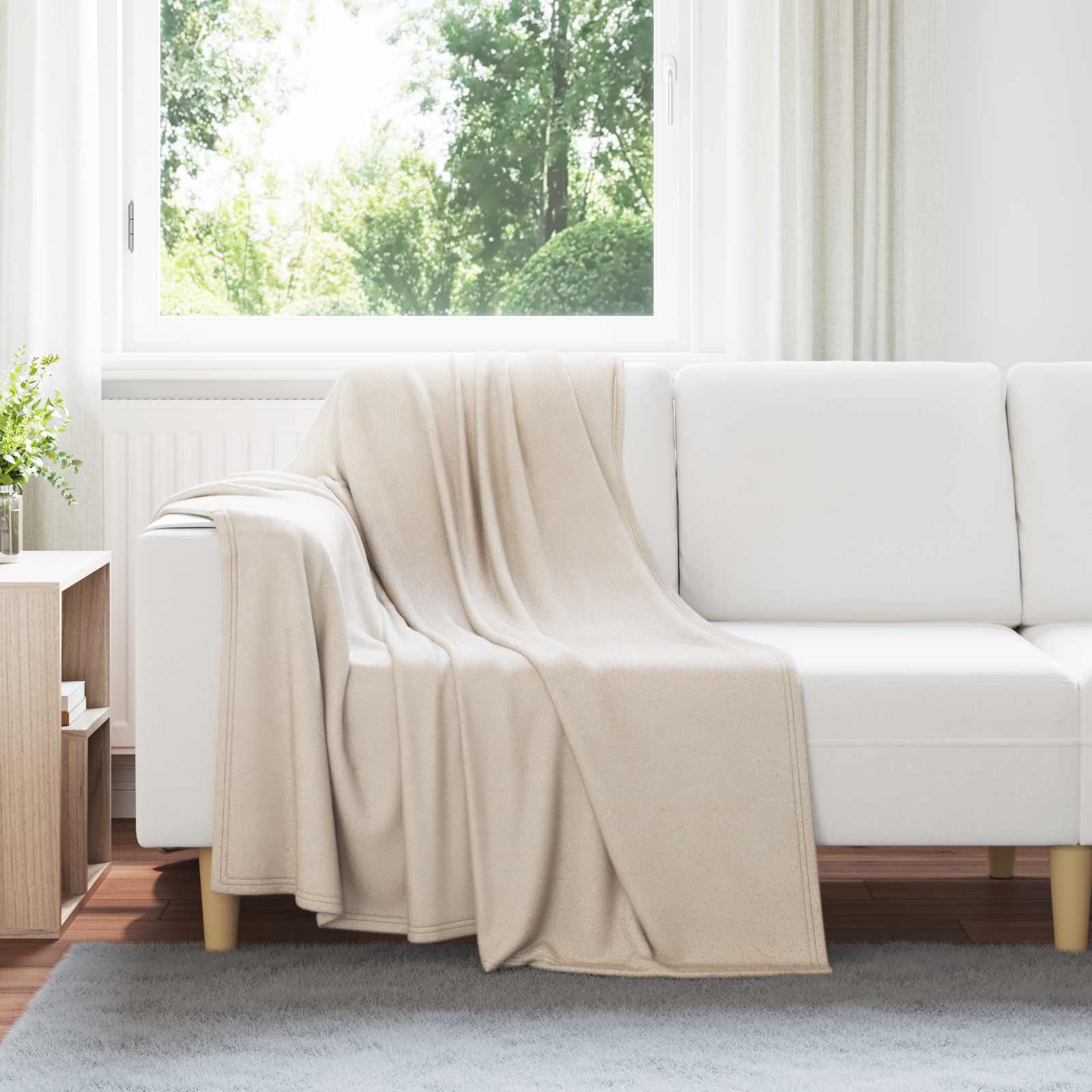 Wohndecken 24 stk. Beige 170 x 130 cm 7.43 kg Fleece