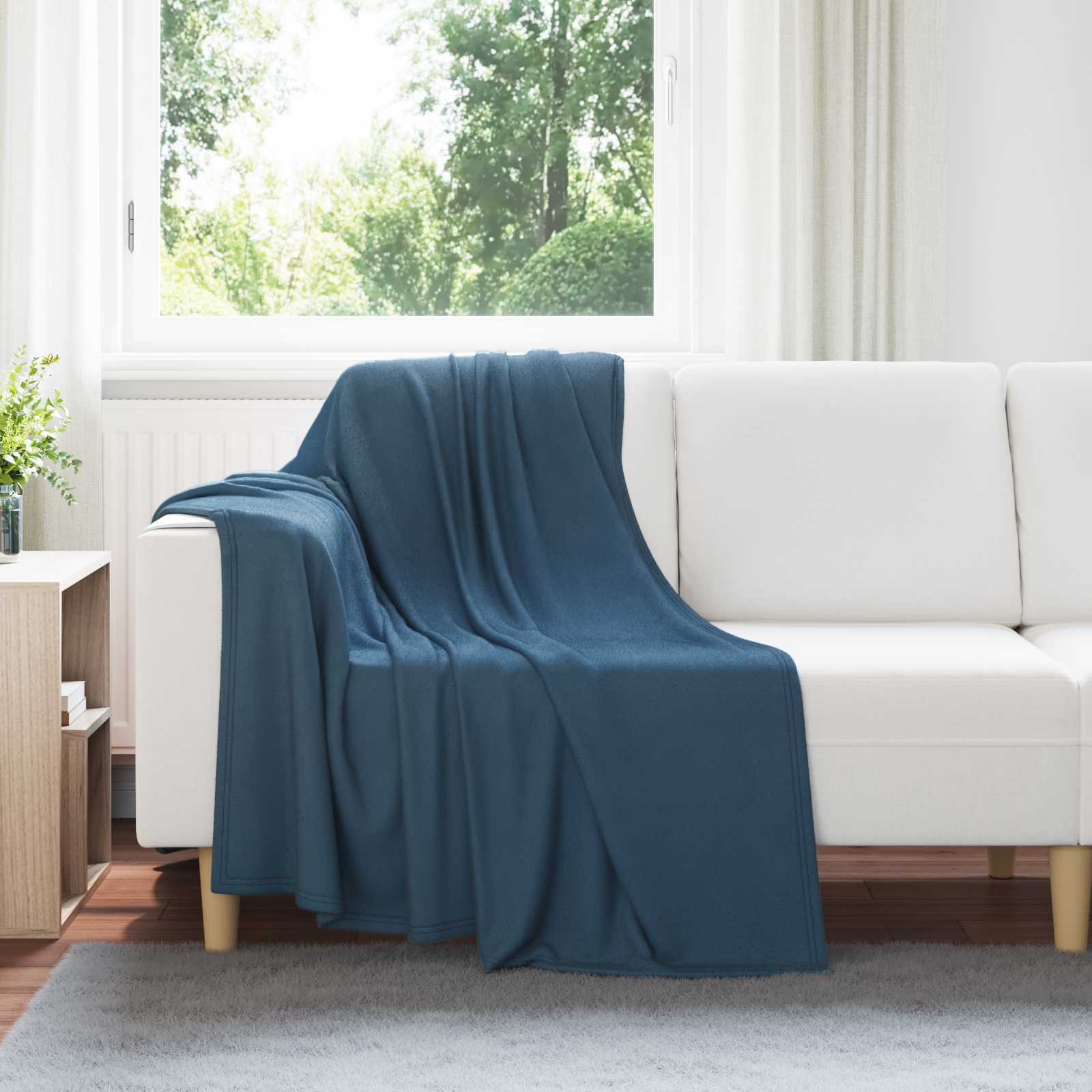 Wohndecken 24 stk. Marineblau 170 x 130 cm 8.06 kg Fleece