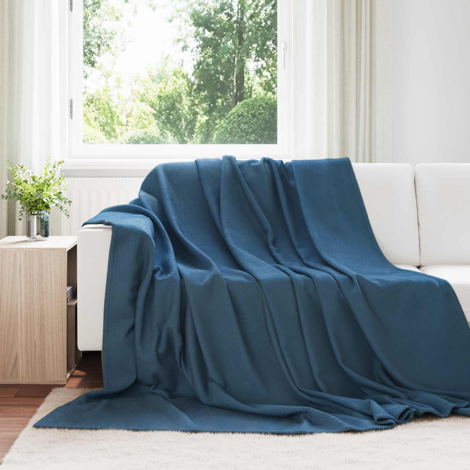 Wohndecken 24 stk. Marineblau 240 x 220 cm 17.76 kg Fleece