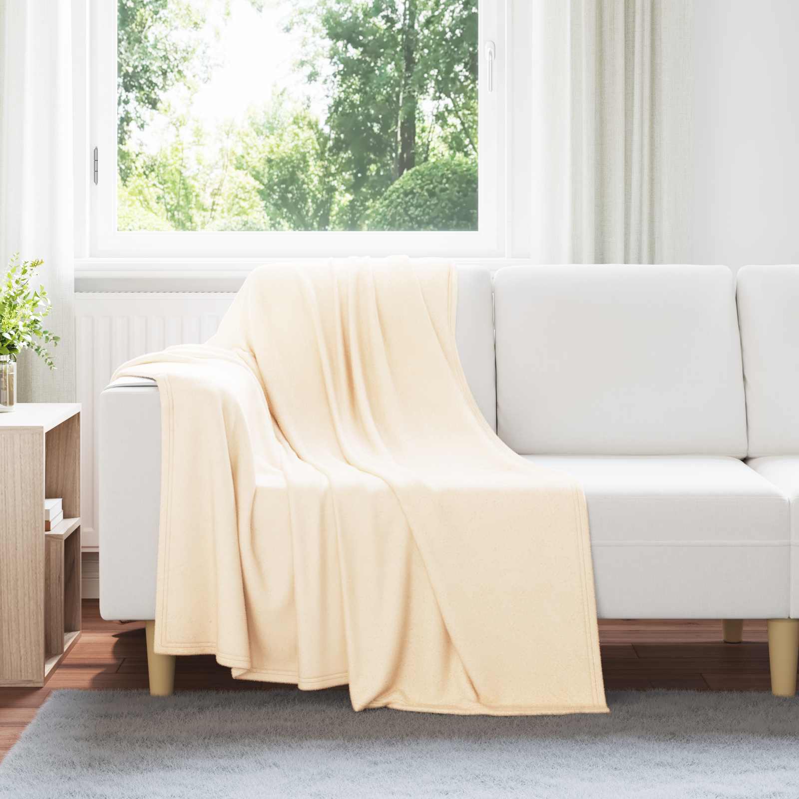Wohndecken 24 stk. Creme 170 x 130 cm 7.81 kg Fleece