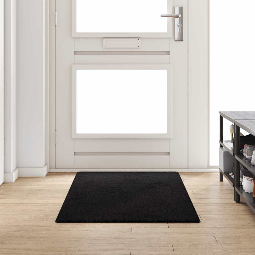 Teppichläufer Schwarz 80 x 200 cm 100% Polypropylen Tuft