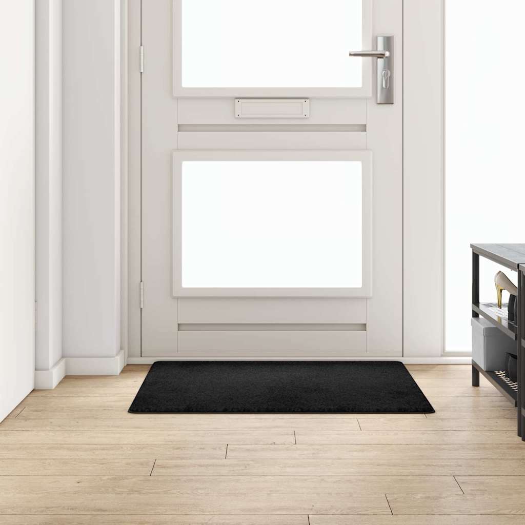 Teppichläufer Schwarz 100 x 100 cm 100% Polypropylen Tuft