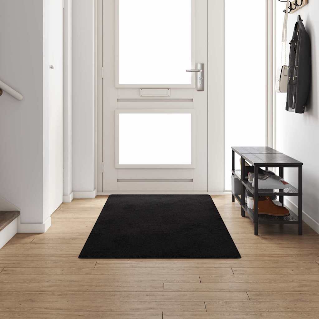 Teppichläufer Schwarz 100 x 300 cm 100% Polypropylen Tuft