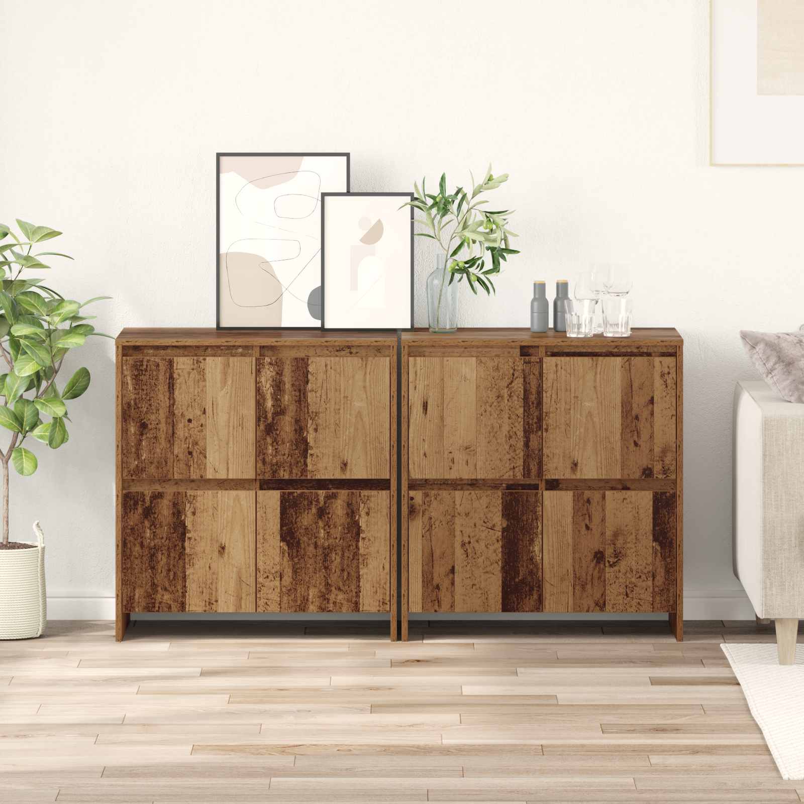 Sideboards 2 stk. Altholz 70 x 41 x 75 cm Holzwerkstoff