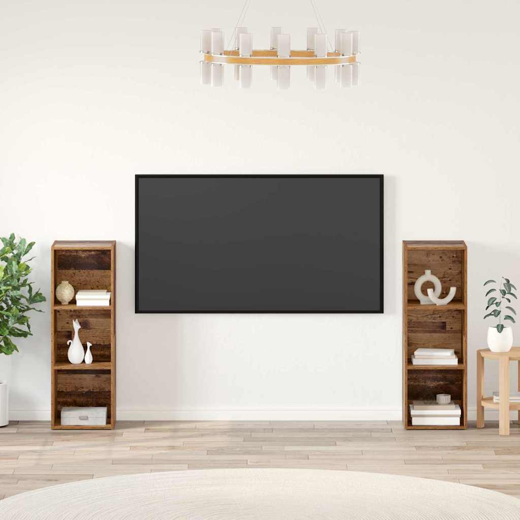 TV-Schrankset 2 stk. Altholz Holzwerkstoff