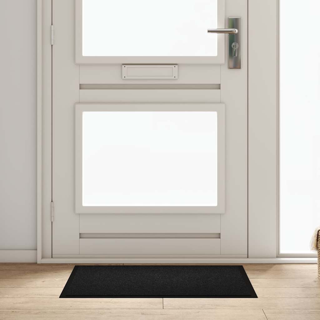 Fußmatte Schwarz 60 x 80 x 1.2 cm Teddystoff