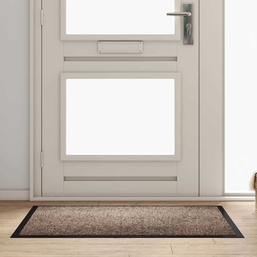Fußmatte Beige 80 x 120 x 1.2 cm Teddystoff