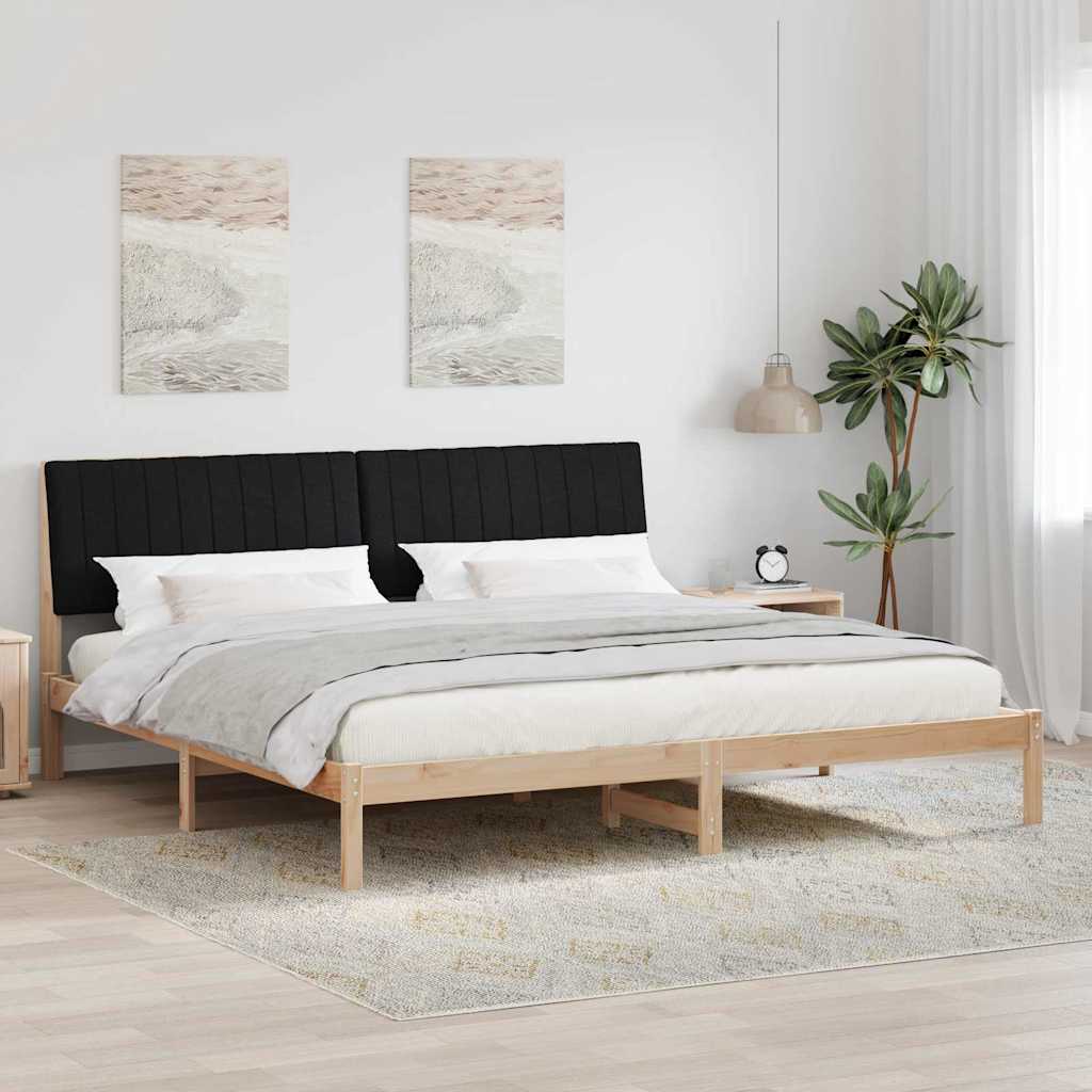 Bettrahmen mit Kopfteil Braun 200 x 200 cm Massives Kiefernholz