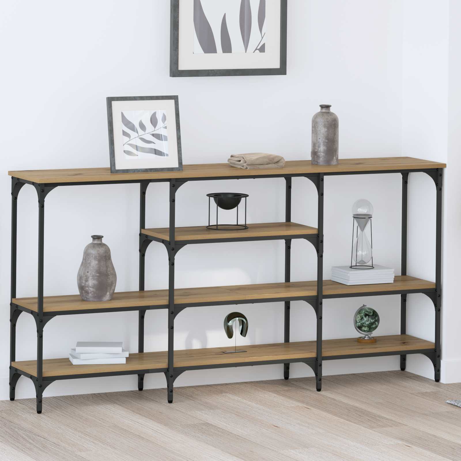 Konsolentisch Artisan-Eiche 160 x 29 x 80 cm Holzwerkstoff