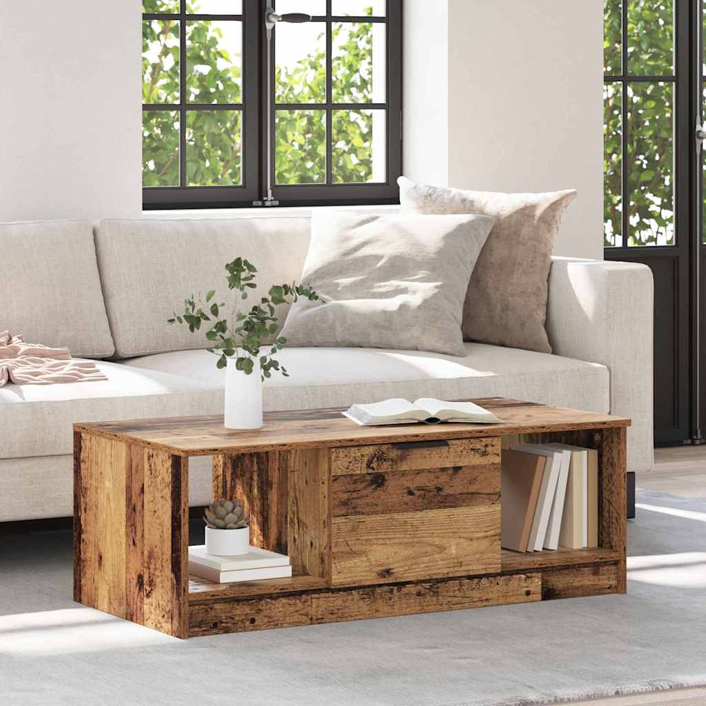 Couchtisch Altholz 102 x 50 x 36cm Holzwerkstoff