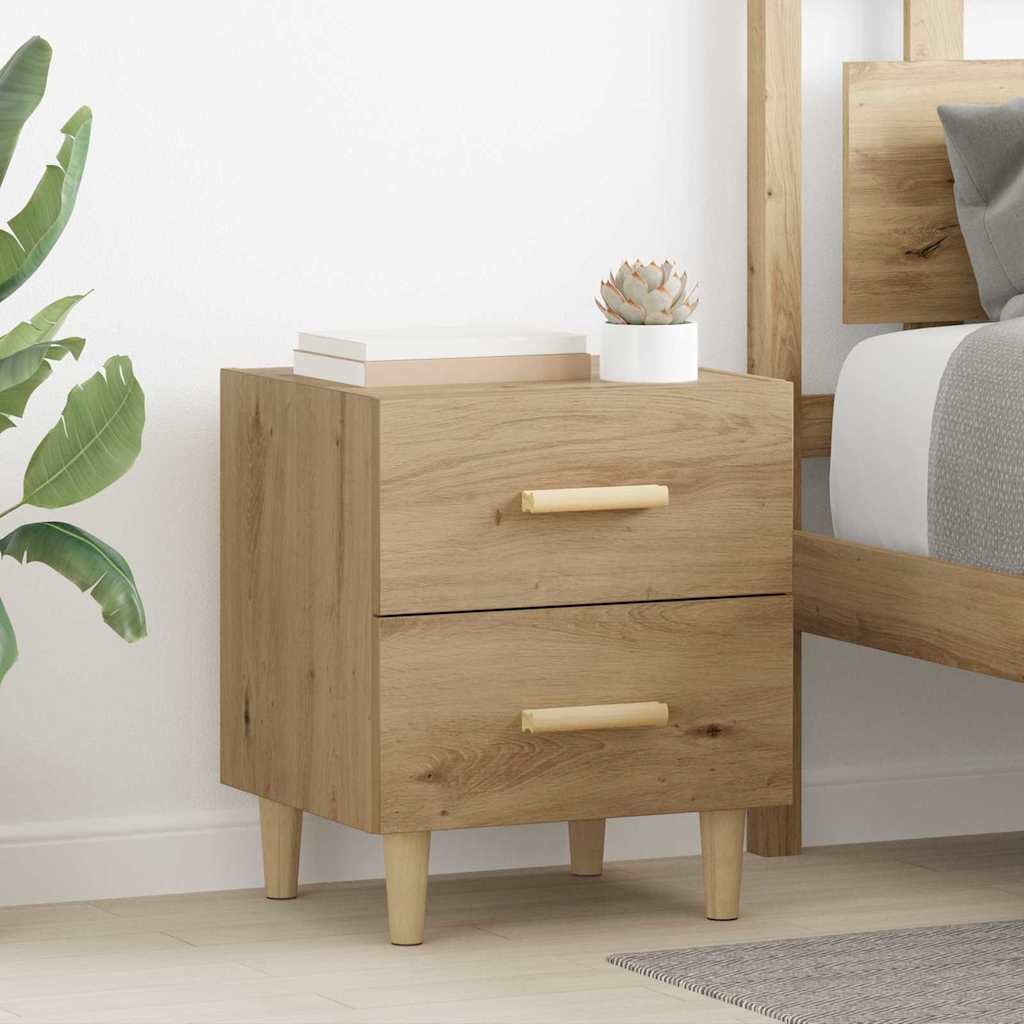 Bettschrank 2 stk. Artisan-Eiche 40 x 35 x 47,5 cm