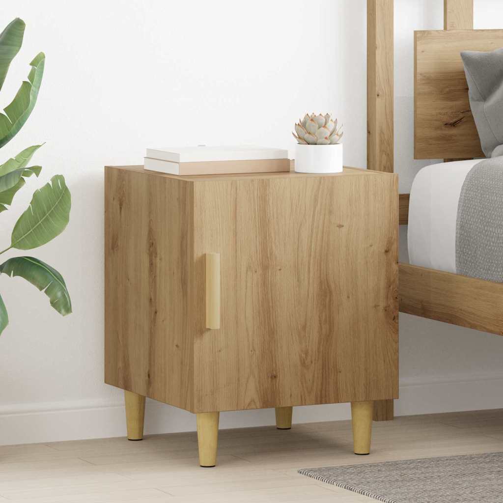 Nachttisch 2 stk. Artisan-Eiche 40 x 40 x 50 cm Holzwerkstoff