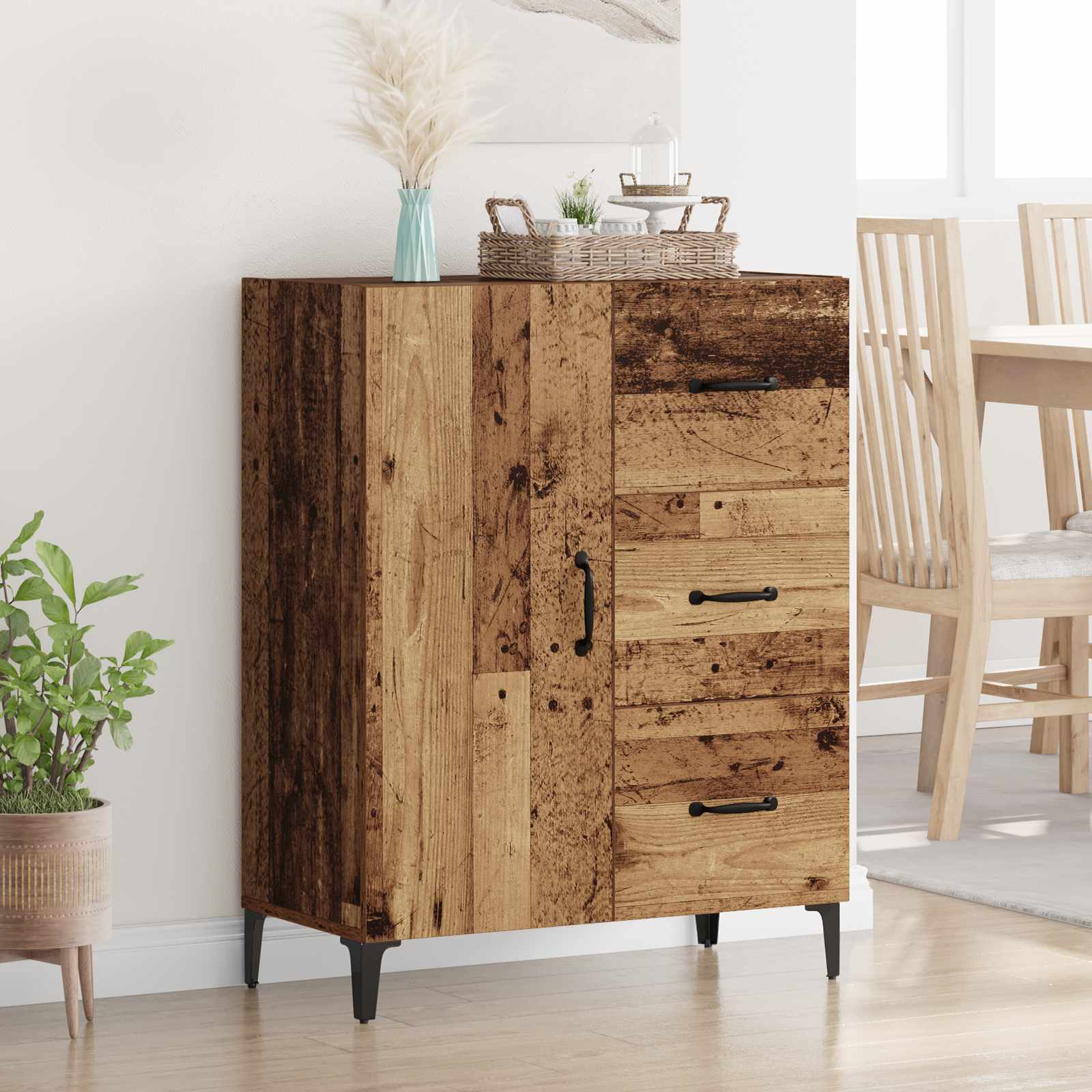 Sideboard Altholz 69,5 x 34 x 90 cm Holzwerkstoff