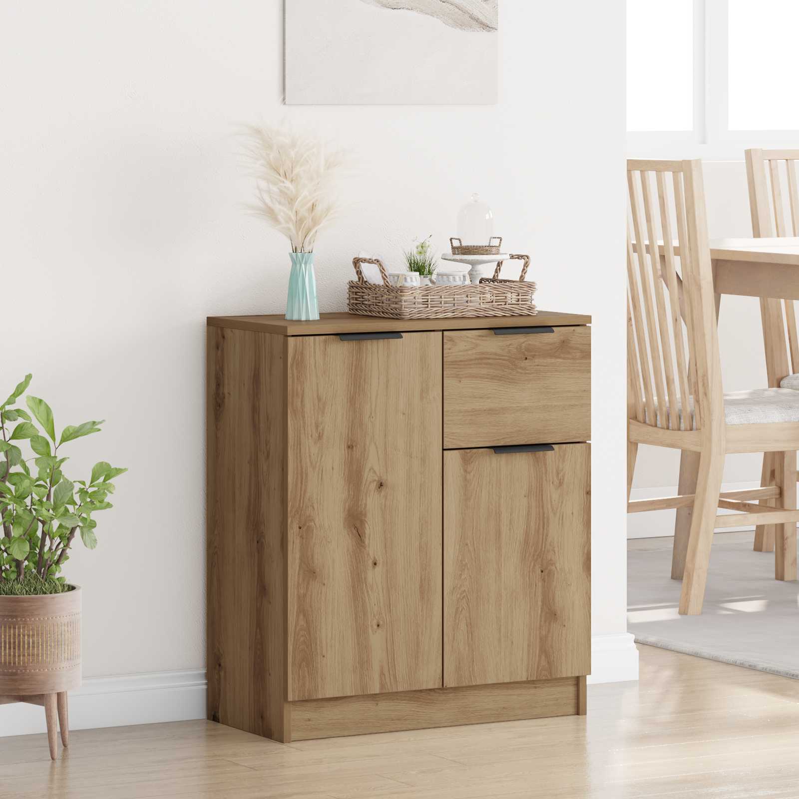 Sideboard Artisan-Eiche 60 x 30 x 70 cm Holzwerkstoff