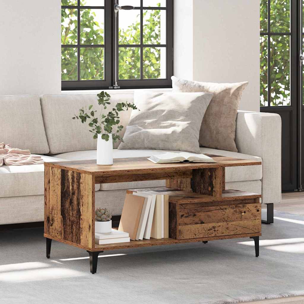 Couchtisch Altholz 90 x 49 x 45 cm Holzwerkstoff