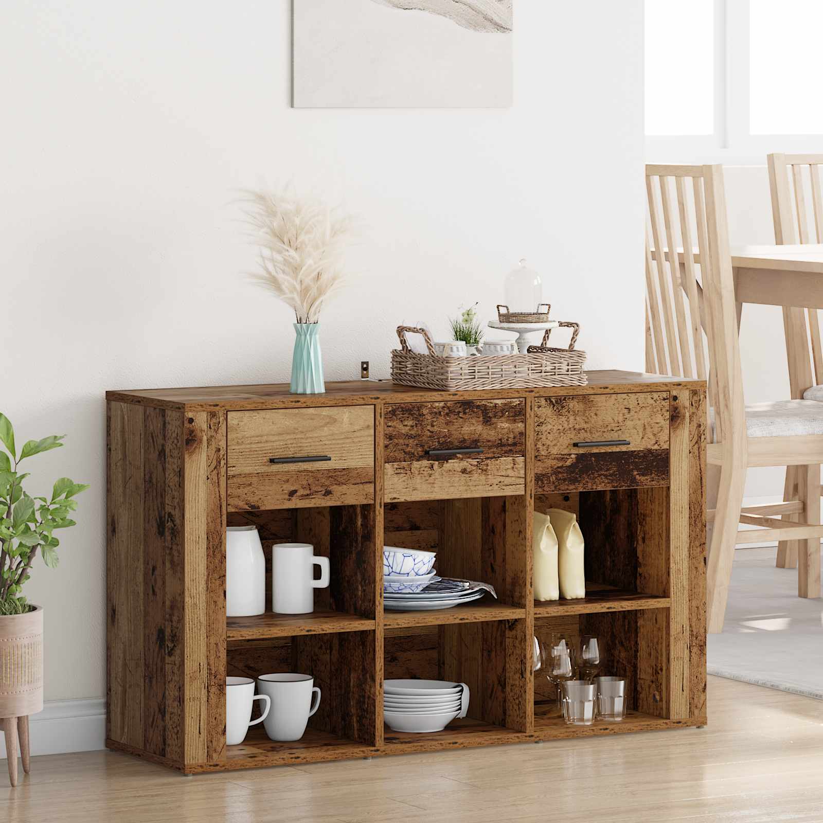 Sideboard Altholz 100 x 30 x 59,5 cm Holzwerkstoff