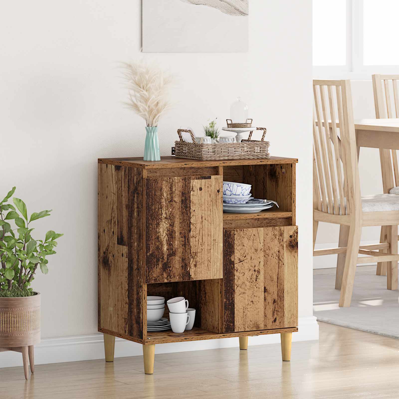 Sideboard Altholz 35 x 60 x 70 cm Holzwerkstoff