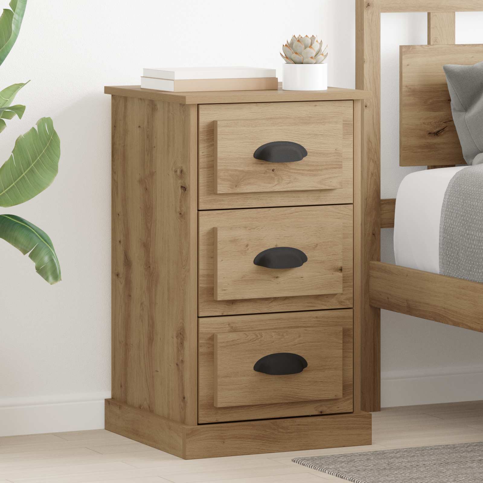 Nachttisch Artisan-Eiche 39 x 39 x 67,5 cm Holzwerkstoff