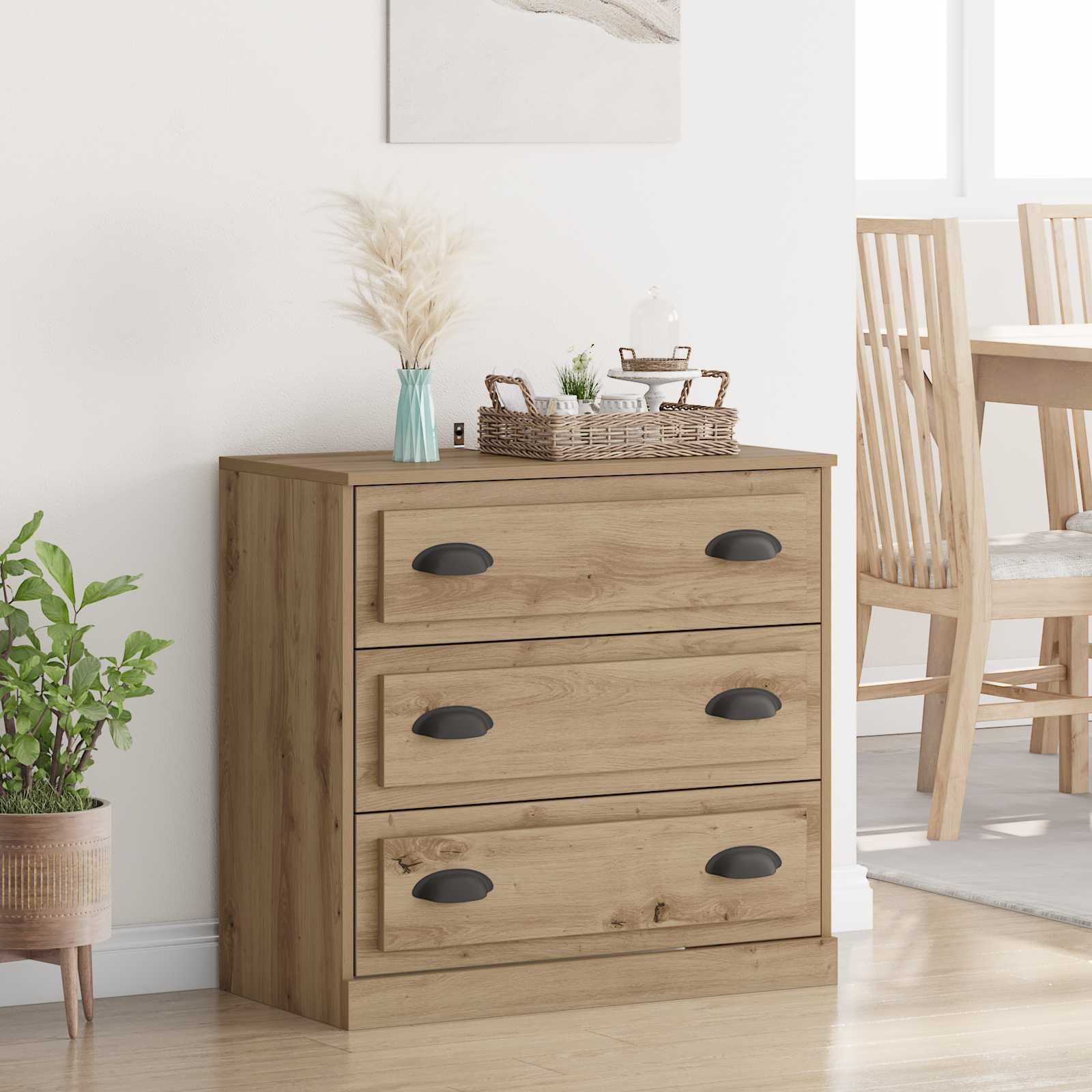 Sideboard Artisan-Eiche 70 x 35,5 x 67,5 cm Holzwerkstoff