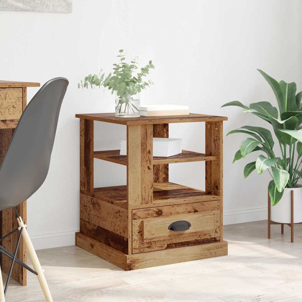 Nachttisch Altholz 50 x 50 x 60 cm Holzwerkstoff