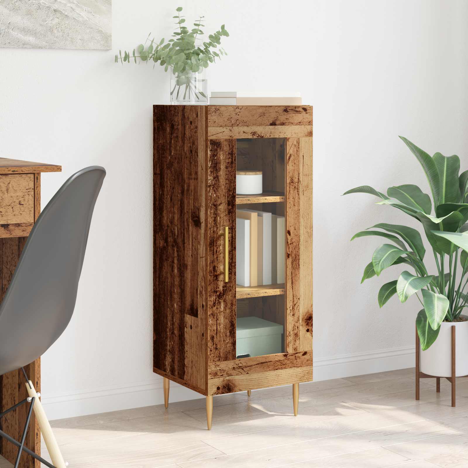Sideboard Altholz 34 x 34,5 x 90 cm Holzwerkstoff