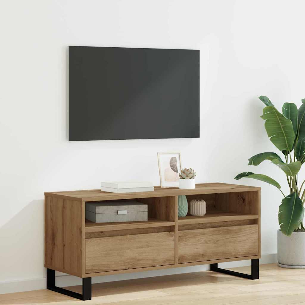 TV-Schränk 100 x 34,5 x 44,5 cm Artisan-Eiche