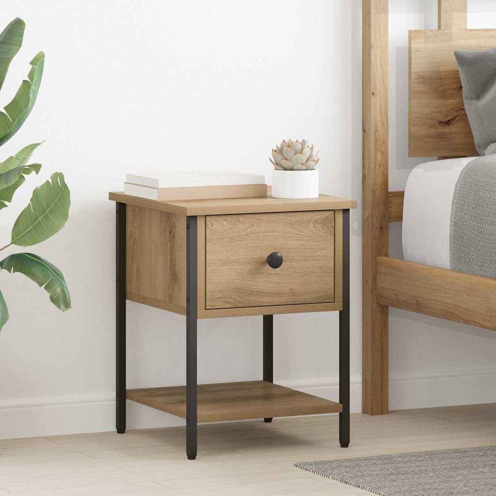 Nachttisch 2 Stk. Artisan-Eiche 34 x 35,5 x 45 cm Holzwerkstoff