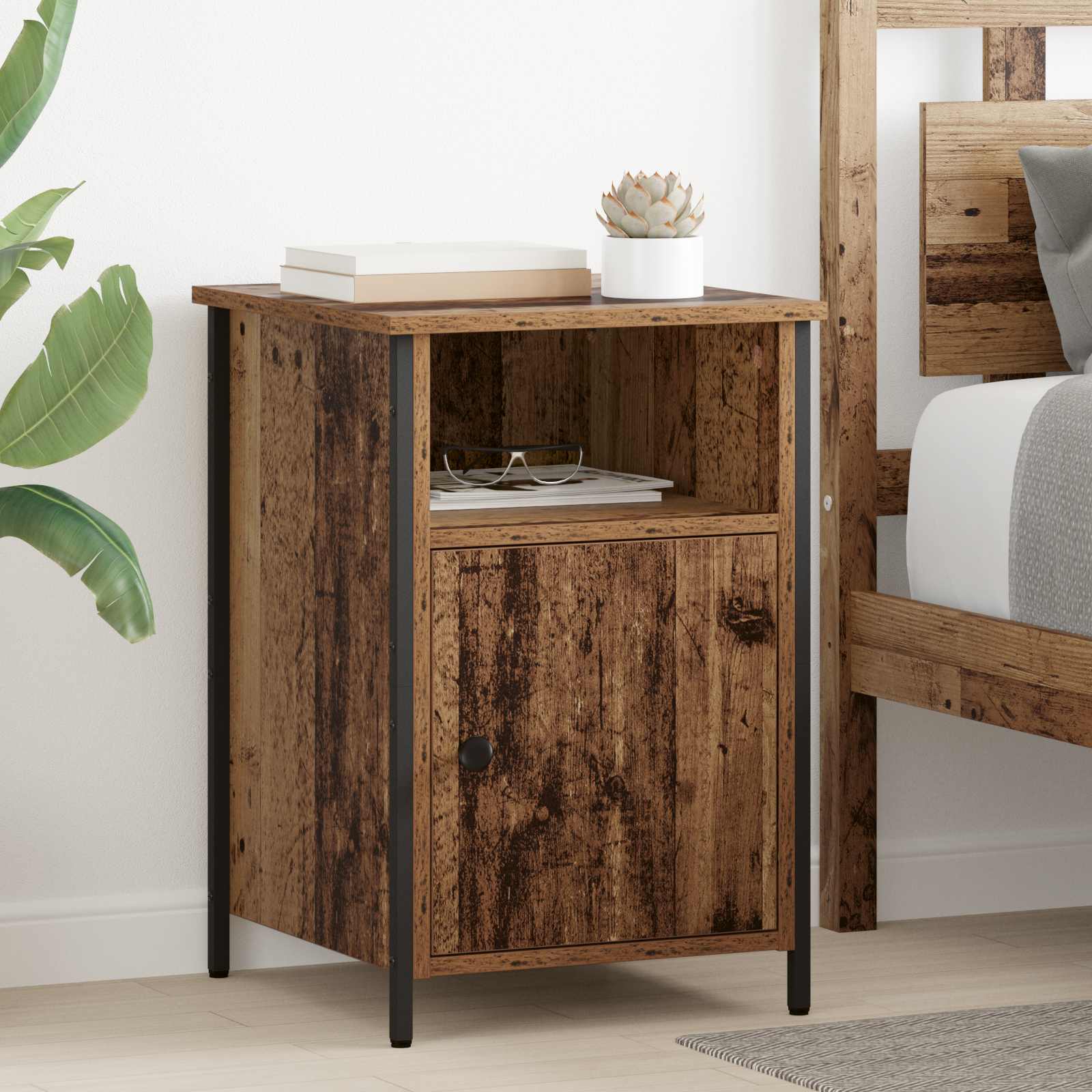 Nachttisch Altholz 40 x 42 x 60 cm Holzwerkstoff