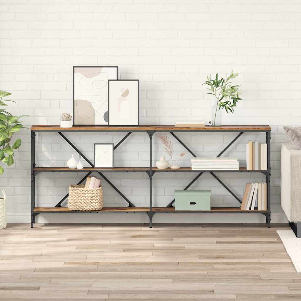 Konsolentisch Altholz 180 x 30 x 75 cm Holzwerkstoff