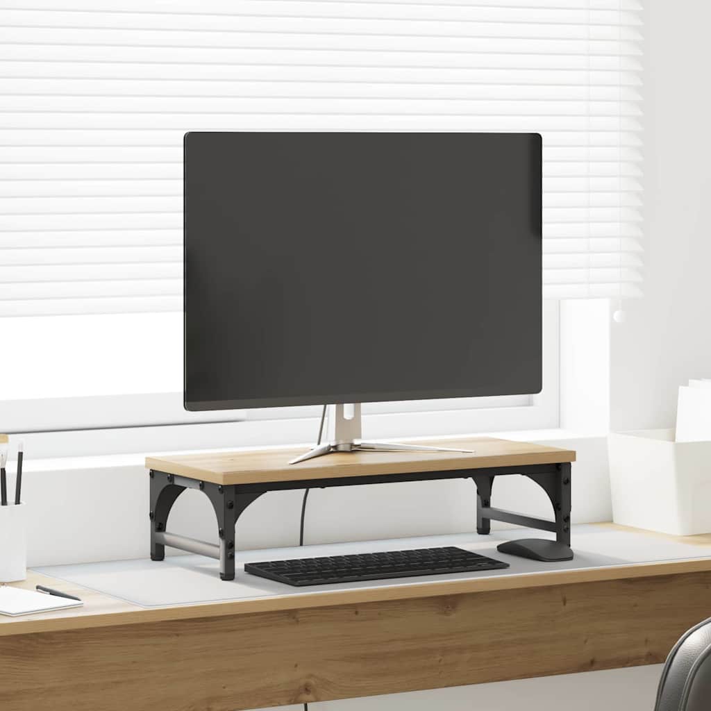 Monitor Halterung Artisan-Eiche 55 x 23 x 14 cm Holzwerkstoff