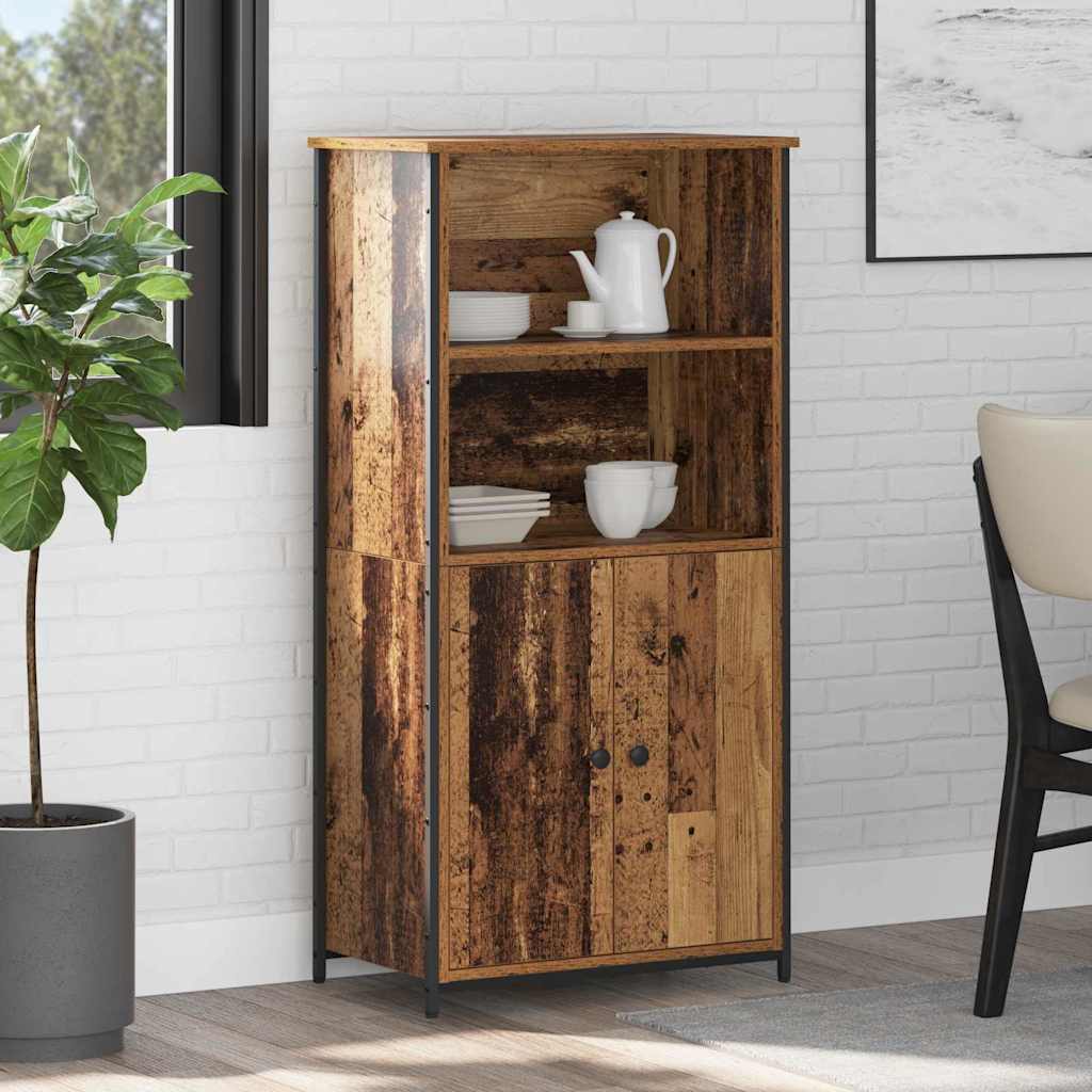 Highboard Altholz 62 x 36 x 121,5 cm Holzwerkstoff