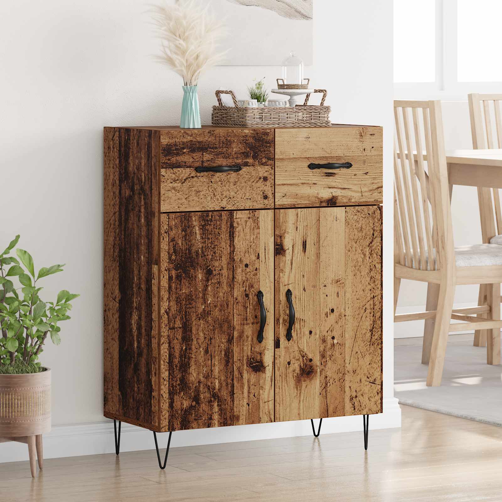 Sideboard Altholz 69,5 x 34 x 90 cm Holzwerkstoff